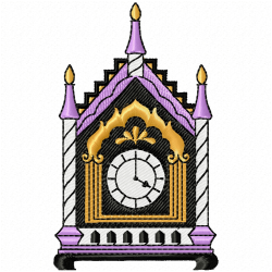 Clock Embroidery Design 6 Clock Embroidery Design 6